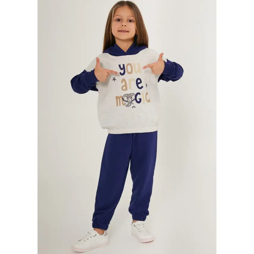 RolyPoly Kız Eşofman Takımı Bej Melanj - 4