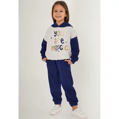 RolyPoly Kız Eşofman Takımı Bej Melanj - 8