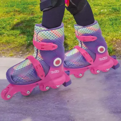 Rookie Ayarlanabilir Dönüşen Tekerlekli 2 In 1 Twisty Paten - Mor - 5