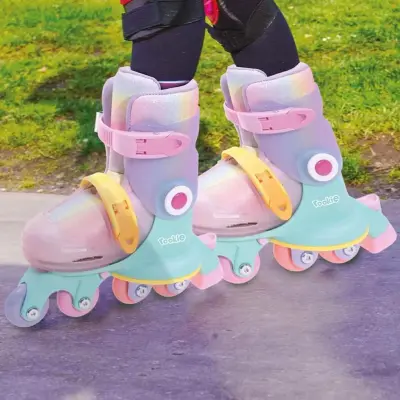 Rookie Ayarlanabilir Dönüşen Tekerlekli 2 In 1 Twisty Paten - Pembe - 6