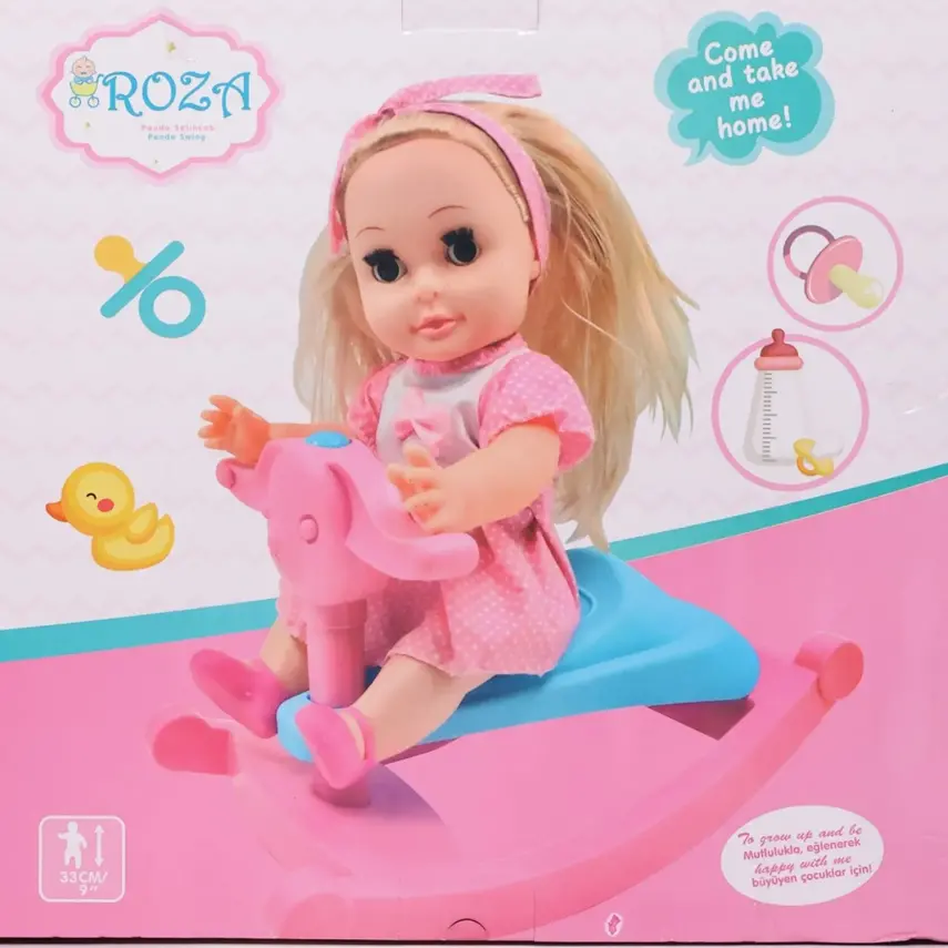 Roza Panda Salıncaklı Altını Islatan Bebek - 2