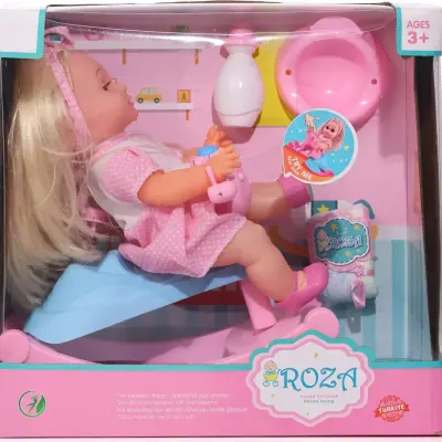 Roza Panda Salıncaklı Altını Islatan Bebek - 5