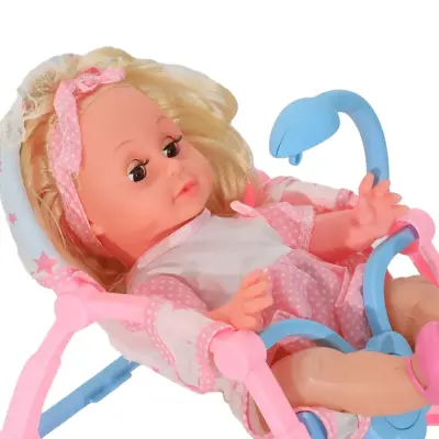 Roza Salıncaklı Altını Islatan Bebek Sesli - 8