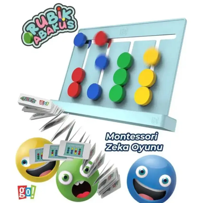 Rubik Abaküs Montesori Oyunu Zeka Oyunu - 1