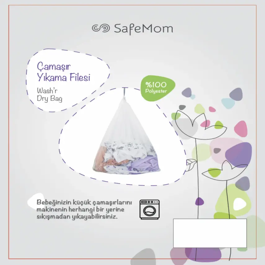 SafeMom Çamaşır Yıkama Filesi - 1