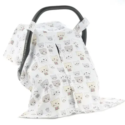 SafeMom Müslin Ana Kucağı Örtüsü Bear - 1