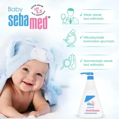 Sebamed Baby Nemlendirici Etkili Papatya Özütlü Bebek Şampuanı 750 ml - 23