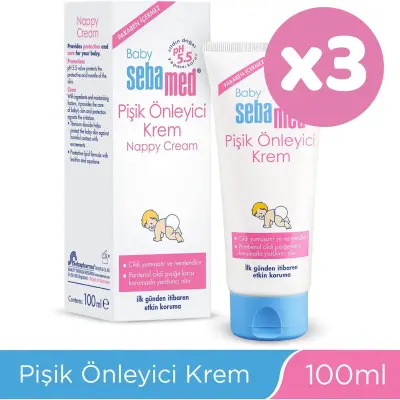 Sebamed Bebek Pişik Kremi 100 ml x3 (1)
