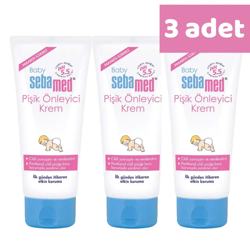 Sebamed Bebek Pişik Kremi 100 ml x 3 Adet - 1