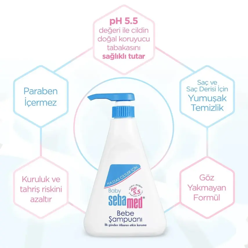 Sebamed Bebek Şampuanı 500 ml x 3 Adet - 8