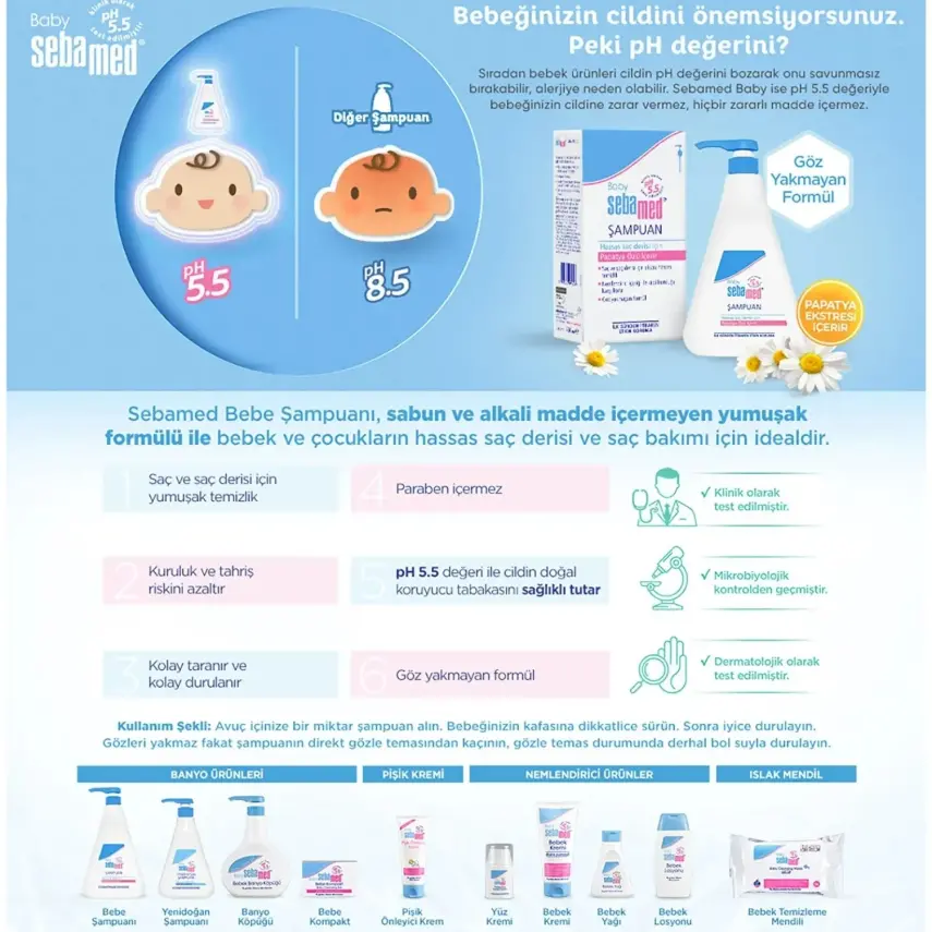 Sebamed Bebek Şampuanı 750 ml*3 - 8