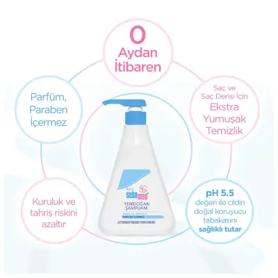 Sebamed Bebek Yenidoğan Şampuanı 500 ml (1)