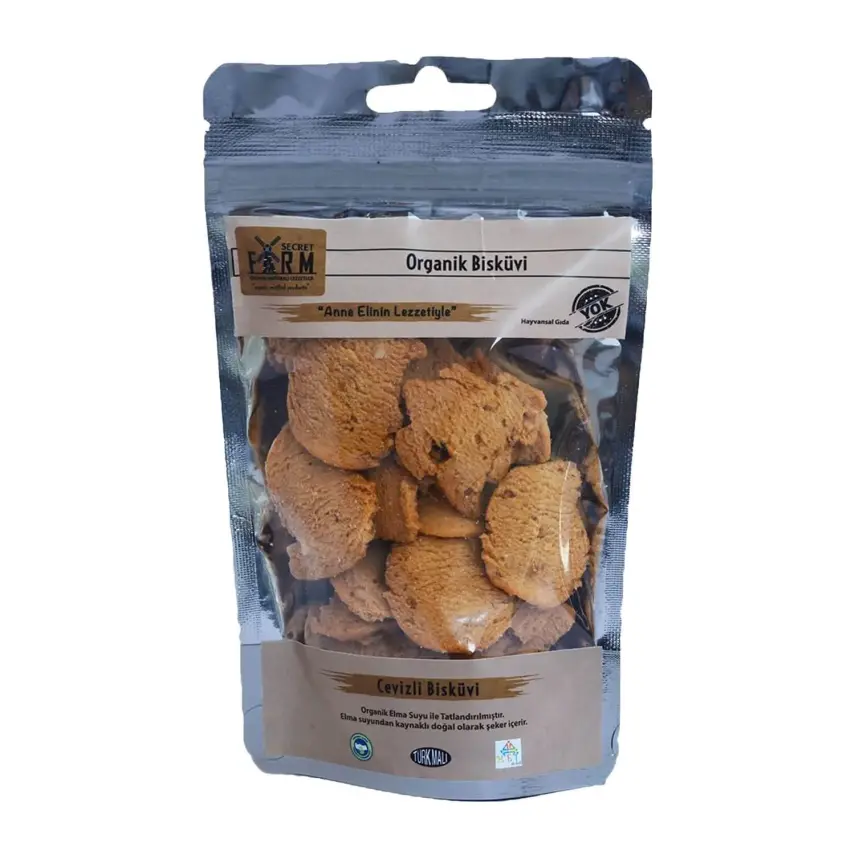 Secret Farm Organik Cevizli Bisküvi 65 gr - 1