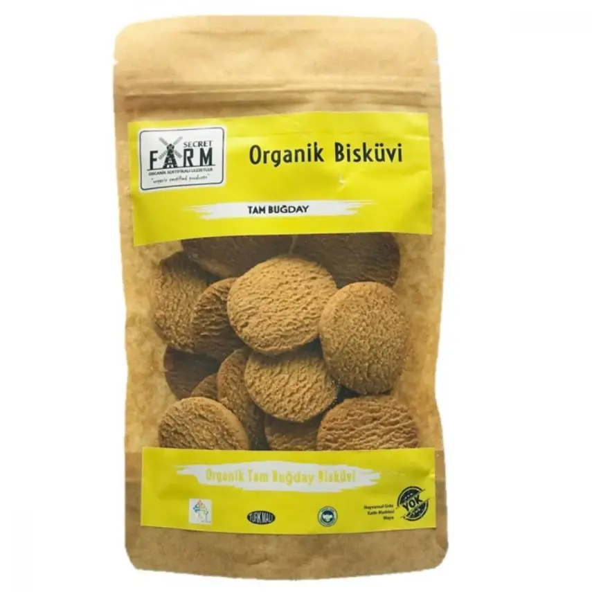 Secret Farm Organik Tam Buğday Bisküvi 100 gr - 1