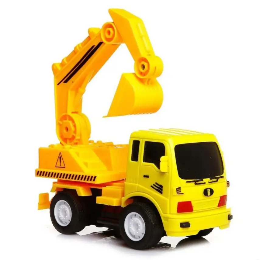 Şehrin İnşaat Araçları Araçları Pilli Sürtmeli Işıklı Kepçe - 1