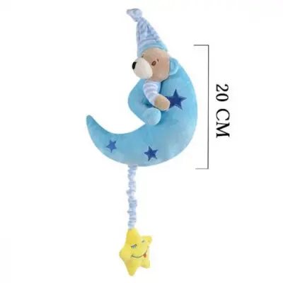 Selay Peluş Aylı Ayıcık Mavi 20 Cm (1)