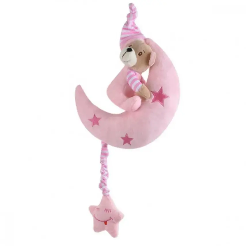 Selay Peluş Aylı Ayıcık Pembe 20 Cm - 1