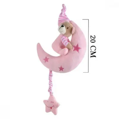Selay Peluş Aylı Ayıcık Pembe 20 Cm (1)