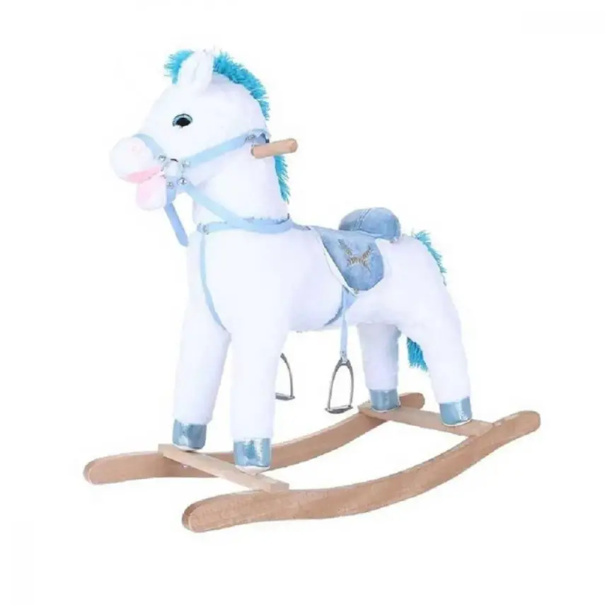 Selay Sallanan At 65 Cm Beyaz-Mavi - 1