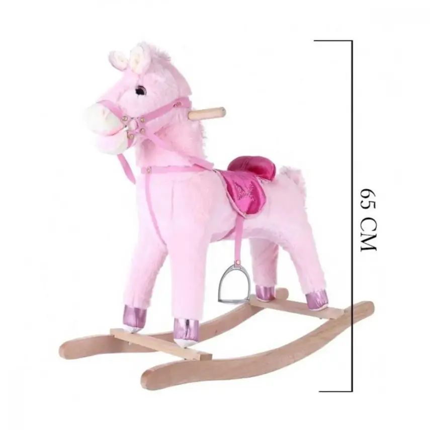 Selay Sallanan At 65 Cm Beyaz-Pembe - 3