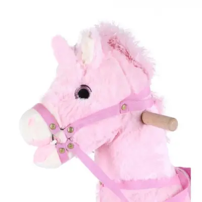 Selay Sallanan At 65 Cm Beyaz-Pembe (1)