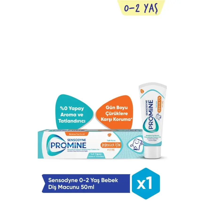 Sensodyne Promine Çocuklar İçin Diş Macunu 0-2 Yaş 50 ml - 1