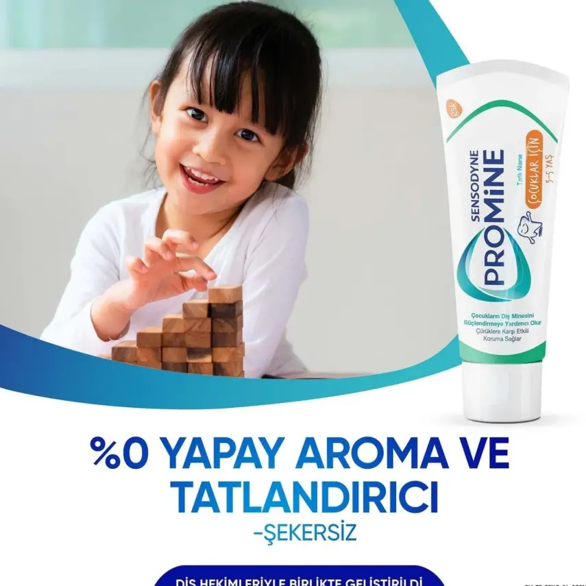 Sensodyne Promine Çocuklar İçin Diş Macunu 0-6 Yaş 50 ml - 8