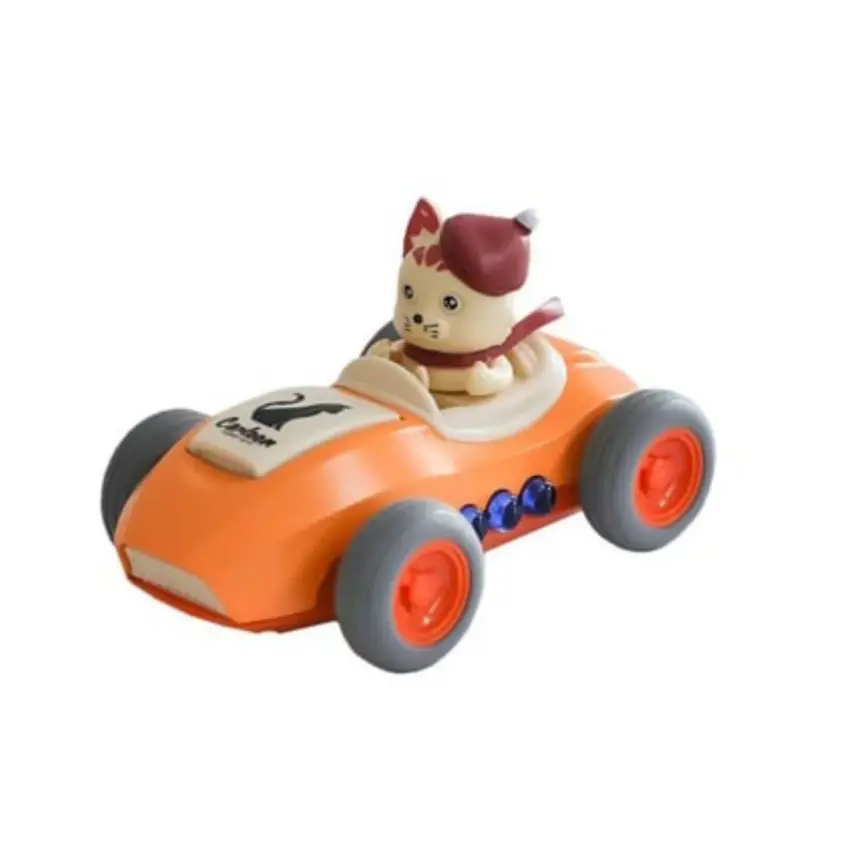 Sesli Işıklı Çek Bırak Arabalı Çılgın Kedi  - 2