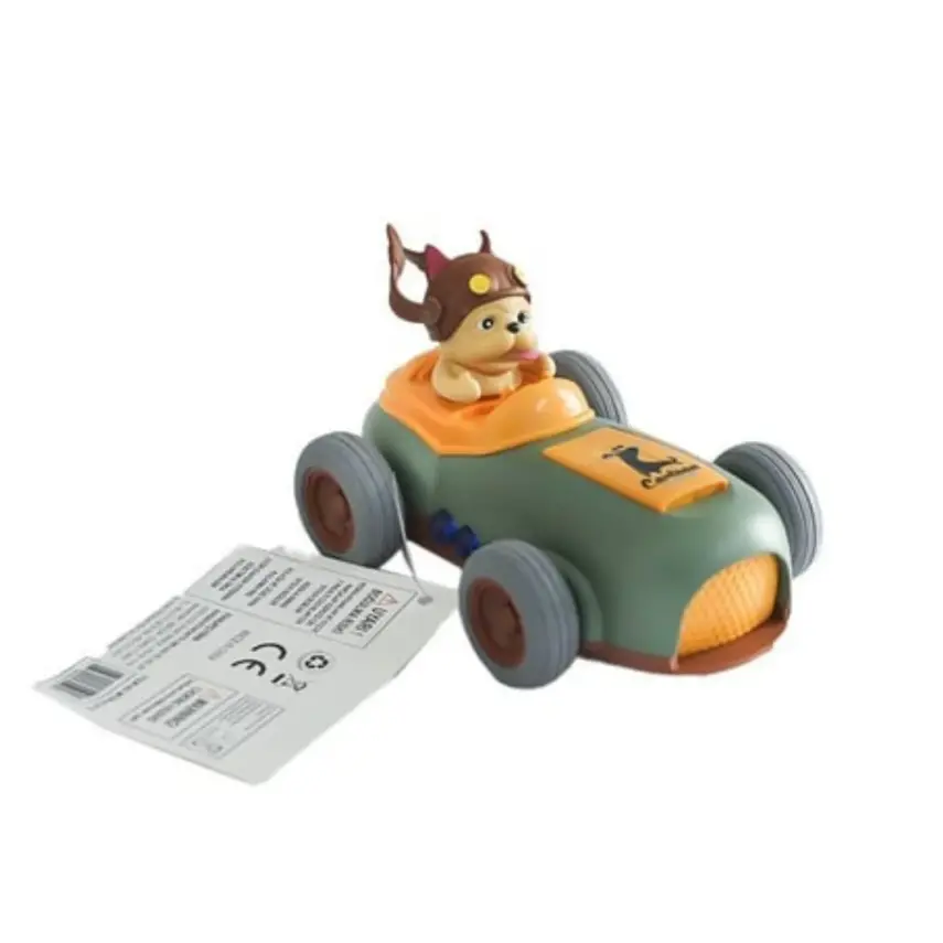 Sesli Işıklı Çek Bırak Arabalı Çılgın Kedi  - 1