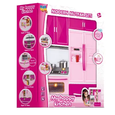 Sesli Işıklı Çocuk Oyuncak Mutfak Seti 2li