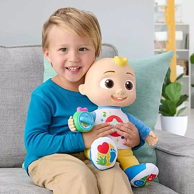 Sesli ve Işıklı Cocomelon JJ Peluş 32 cm (1)