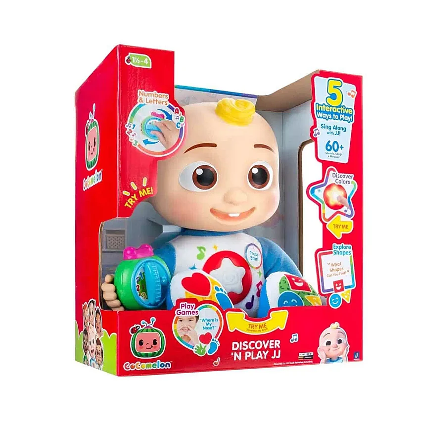 Sesli ve Işıklı Cocomelon JJ Peluş 32 cm - 10