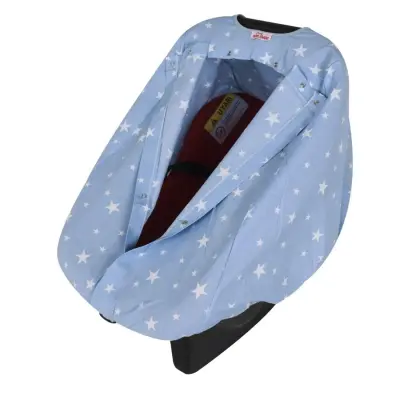 Sevi Bebe Ana Kucağı Örtüsü Mavi Yıldız - 4