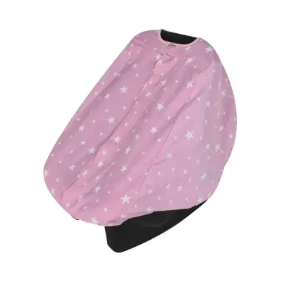 Sevi Bebe Ana Kucağı Örtüsü Pembe Yıldız 