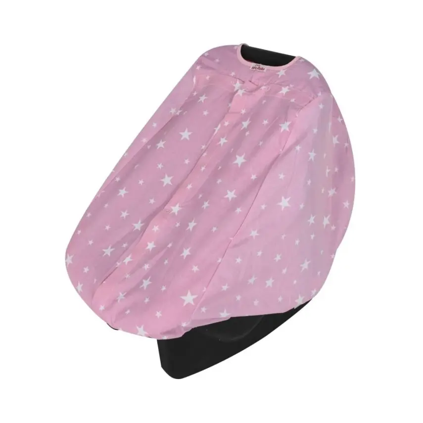 Sevi Bebe Ana Kucağı Örtüsü Pembe Yıldız - 1