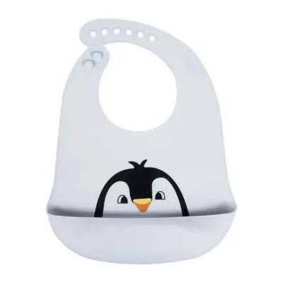 Sevi Bebe Ayarlanabilir Silikon Mama Önlüğü Gri - 1