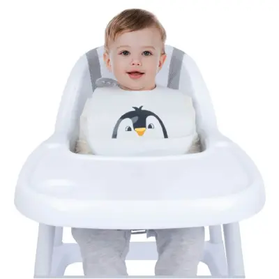 Sevi Bebe Ayarlanabilir Silikon Mama Önlüğü Gri - 2