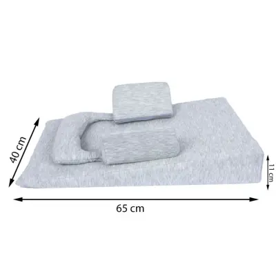 Sevi Bebe Bebek Reflü Yatağı Gri - 4