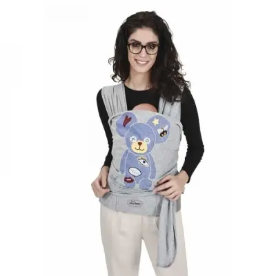 Sevi Bebe Bel Destekli Giymeli Sling Gri 