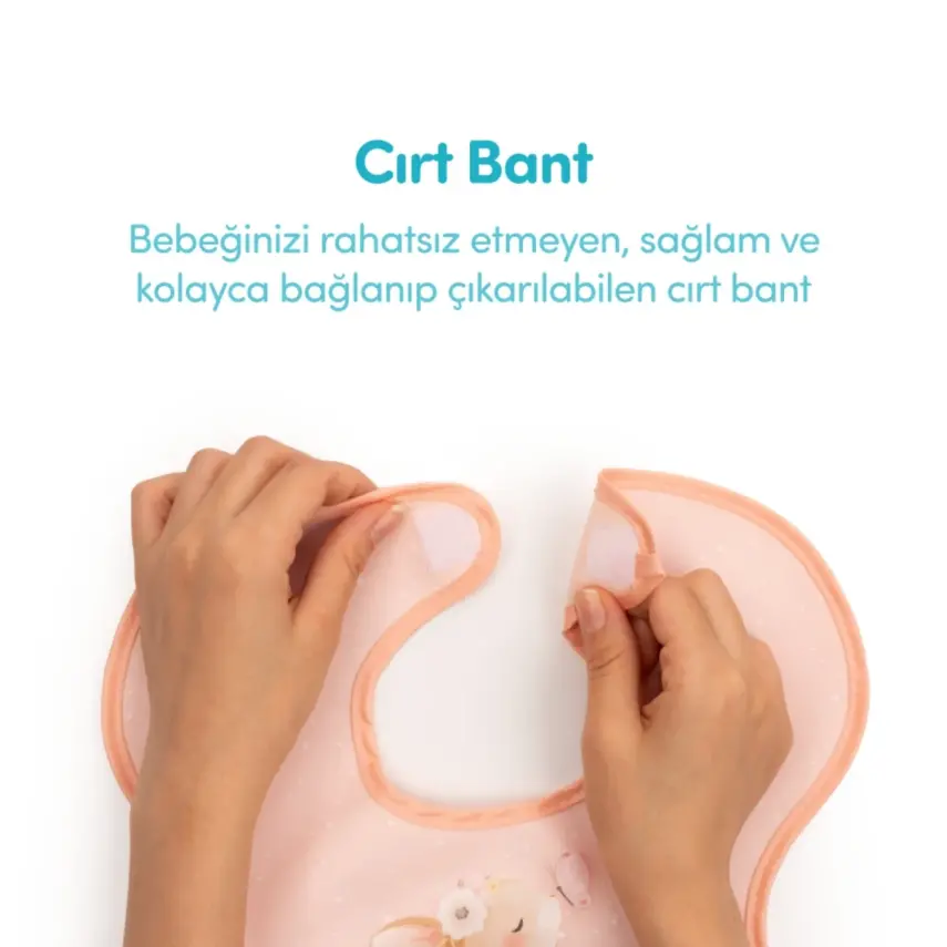 Sevi Bebe Cırtlı Muşamba Önlük Mutlu Tavşan - 3