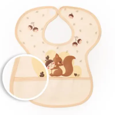 Sevi Bebe Cırtlı Muşamba Önlük Sincap - 6