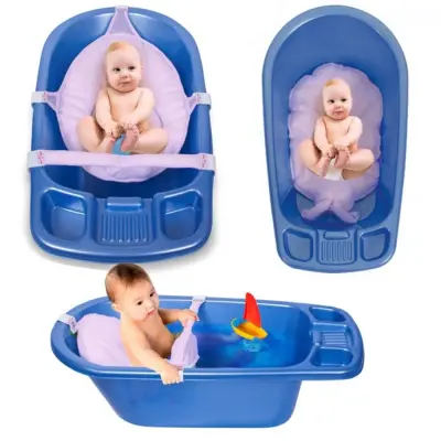 Sevi Bebe Çok Fonksiyonlu Bebek Yıkama File Minderi Pembe (1)