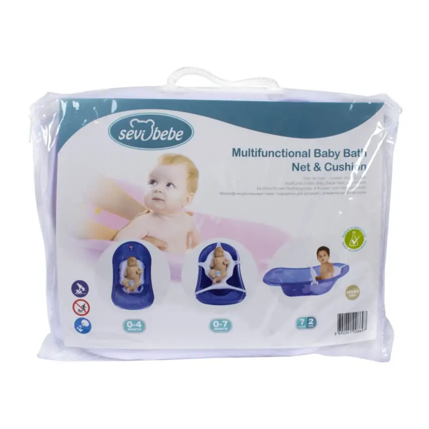 Sevi Bebe Çok Fonksiyonlu Bebek Yıkama File Minderi Pembe - 4