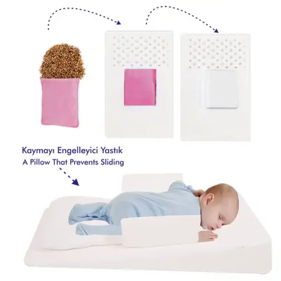 Sevi Bebe Çok Fonksiyonlu Yatış Yastığı Gri (1)
