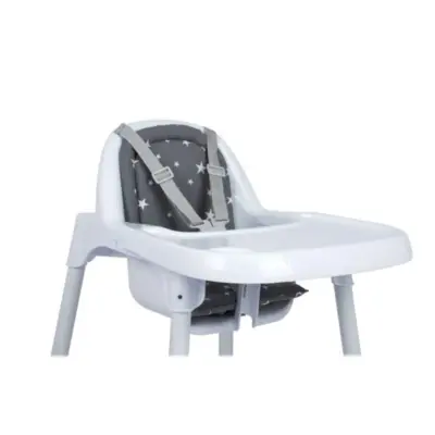 Sevi Bebe Eko Mama Sandalyesi Minderi Gri Yıldız (1)