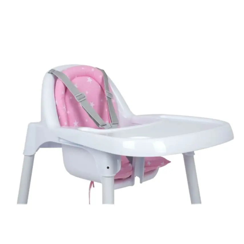 Sevi Bebe Eko Mama Sandalyesi Minderi Pembe Yıldız - 3