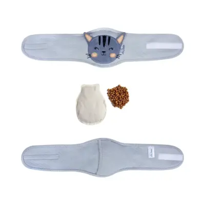 Sevi Bebe Gaz Giderici Kiraz Çekirdekli Bebek Bel Bandı Gri - 3