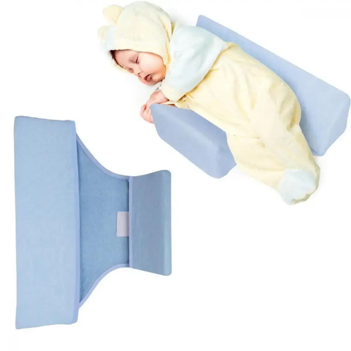 Sevi Bebe Kitty Güvenli Yatış Yastığı Mavi