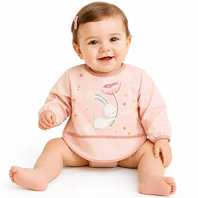 Sevi Bebe Kollu Mama Önlüğü Çiçekli Tavşan (1)