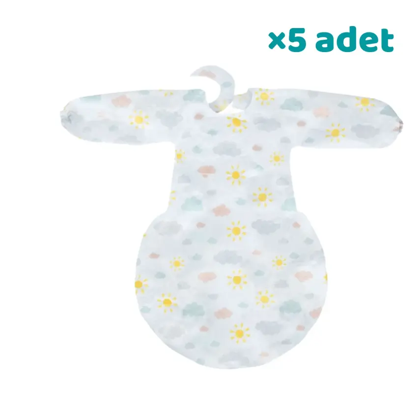 Sevi Bebe Kollu Mama Sandalyesi Önlüğü 5li - 4